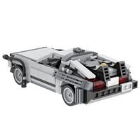 MOC1253 MOOXI Classics Move Back to the Future voiture de course ornement DMC-12 modèle briques ensembles de blocs de construction jouets pour enfants