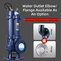 Pompe submersible électrique pour puits profond 380V 4Hp 40T/H, hauteur de refoulement 17m, sortie 2,5 pouces, pompe submersible pour eaux usées WQ