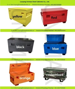 Factory Wholesale Cheap Industrial Heavy Duty Steel Jobsite Work <b>Tool</b> Storage Gang <b>Box</b> Chest Yellow Powder Coated - Product Image 6
