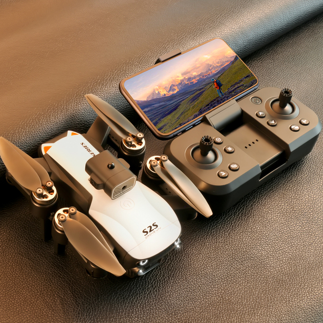 2025 Hot Selling S2S Mini Drone 4K Dual Camera Optical Flow Foldable Wifi Fpv Brushless Motor Dron Profesional Quadcopter Toy