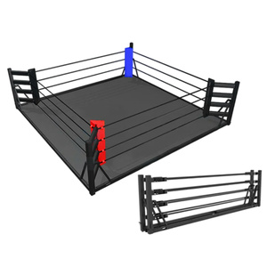 Ring de <span class=keywords><strong>Boxe</strong></span> et de Lutte Pliable et Portable au Sol, Personnalisé, à Pliage Rapide, Gain de Place, avec Cordes et Coussins de Coin - Product Image 1