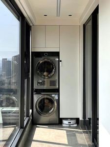 Armoire de rangement moderne pour la chambre à coucher avec lavabo en bois pour appartement, hôtel, salon, marque Huipinju, garantie de 5 ans - Product Image 2