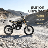 Nouvelle moto électrique tout-terrain 74V 24.5KW Sutton Ultra Bee 2026 pour adultes - Surron Ultra Bee
