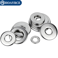 304 Stainless Steel Flat Washer Round Plain Washer M2-M48 Standard and Custom Sizes