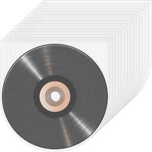 50 Packs Acid Free Clear Vinyl <b>Record</b> <b>Storage</b> PP Flat Bag Recyclable Collector Protector Sleeves for Album - Product Image 1