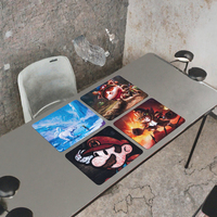 Tapis de Souris Gaming Esthétique Dessin Animé Grand Format Tapis de Bureau Étendu Antidérapant Base en Caoutchouc Naturel Service OEM Usine En Stock