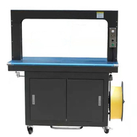 Machine d'emballage à sangles PP entièrement automatique électrique de haute qualité 12 mm avec moteur PLC pour l'emballage de produits alimentaires, de boissons, de textiles, de boîtes et de cartons