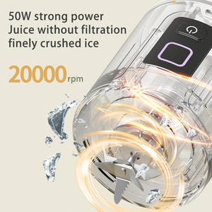 Exprimidor de Cítricos Eléctrico Portátil Mini de 600 ml, Exprimidor Masticador de Acero Inoxidable, USB, Manual, Inalámbrico, para Exteriores, RV, Smoothies - Product Image 4