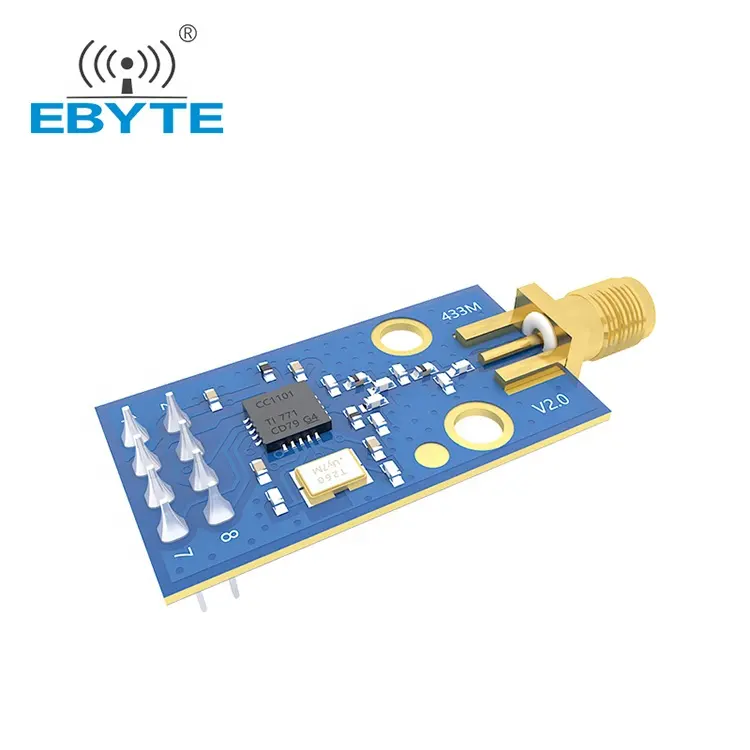 Ebyte E07-M1101D-SMA bluetooth CC1101 433MHz Rf transmissor e receptor módulo SMD transceptor sem fio módulo 433M