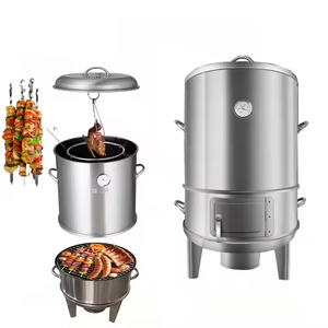 Nueva Parrilla de Barbacoa Multifuncional de Acero Inoxidable, de un Solo Quemador, Tres en Uno, sin Humo, para Asar Pato Colgante al Aire Libre - Product Image 1