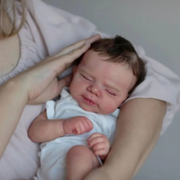 Poupée Bébé Reborn Fille Silicone Doux Haut de Gamme 20 Pouces, Jouet Interactif Bibble pour Tout-Petit, Nouveau-Né Réaliste, Pas Cher, Style Ever After