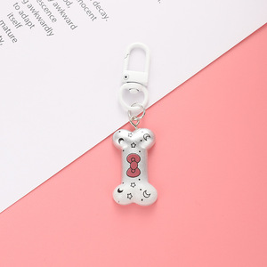 Gantungan Kunci Liontin Tulang Anjing Kucing Warna Gradasi Lucu Gaya Instagram Kartun Kreatif Penutup Headphone Tas Sekolah - Product Image 4