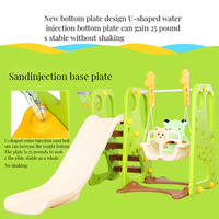Vente directe d'usine balançoire en plastique de haute qualité combinaison multifonctionnelle mini toboggan et balançoire d'intérieur pour enfants