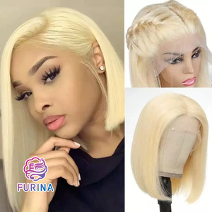 Perruque courte en dentelle frontale, <span class=keywords><strong>simulation</strong></span> de <span class=keywords><strong>cheveux</strong></span> courts, rouge vif, 10 pouces, fibre synthétique haute température - Product Image 2