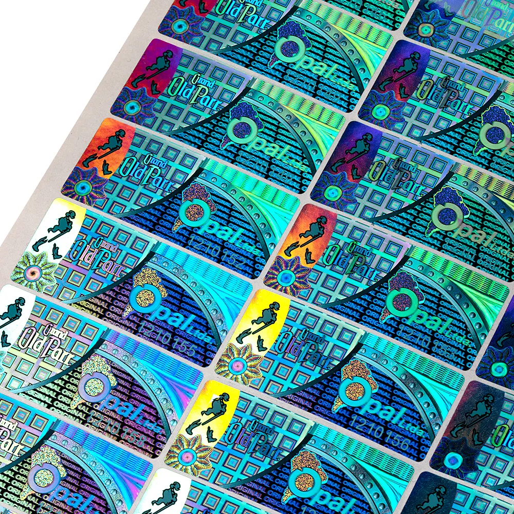 Hologramsticker 3d Holografische Labels Stickers Holografisch Blad Regenboog Huisdier Op Maat Gemaakte Stickers Gratis Aanbieding