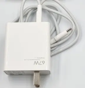 6a Type C Eu Us Uk Plug Type C Kabel Snel Opladen 67W Usb C Muur Oplader Voor Xiaomi