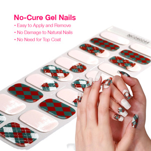 Autocollants pour ongles en gel semi-durcis de haute qualité, non toxiques, pour une <span class=keywords><strong>manucure</strong></span> longue durée, mariages et événements spéciaux - Product Image 2