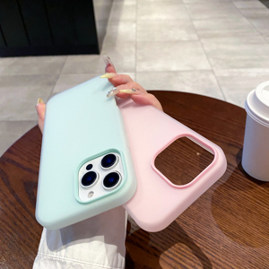 Custodia per telefono 2 in 1 effetto gel morbido per iPhone 17 Pro Max, cover posteriore opaca colore caramella per iPhone 16 15 14 13 - Product Image 3