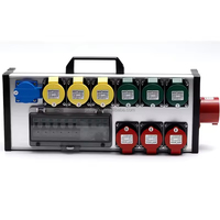 Boîte de transmission électrique portable à 9 canaux en alliage d'aluminium, indice de protection IP54, 380V, écran LED grand format pour éclairage de scène