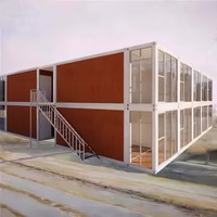 Portable 2 étages extensible conteneur maison préfabriquée petite maison Mini appartements pliables Villas hôpitaux panneau sandwich en acier