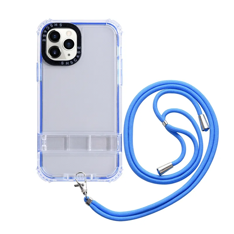 Casing Kickstand untuk iPhone, Pelindung Lensa Casing Transparan untuk iPhone 14 Pro Max
