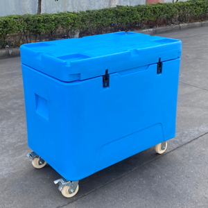 Sac à dos isotherme portable moderne en PE rotomoulé de <span class=keywords><strong>haute</strong></span> qualité, 330L, étanche, avec roulettes, motif dessin animé, réutilisable - Product Image 4
