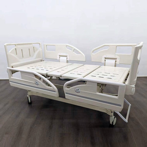 Cama de Hospital B01-III con Estructura de Cuatro Secciones, Doble Manivela Hidráulica, Barandillas, Respaldo Elevable y Extensión de Piernas para Cuidado de Ancianos - Product Image 1