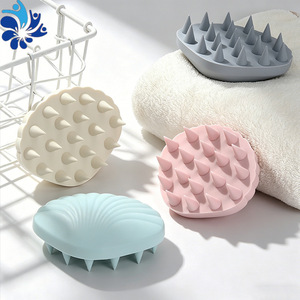 Cepillo de baño de silicona con forma ovalada, herramienta de ducha para limpieza corporal y masaje suave de la piel, para uso en seco y húmedo - Product Image 5