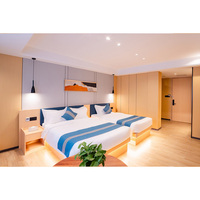 Ensemble complet de meubles de chambre à coucher sur mesure en gros, pour lits simples, doubles, queen et king size, pour hôtels modernes 5 étoiles