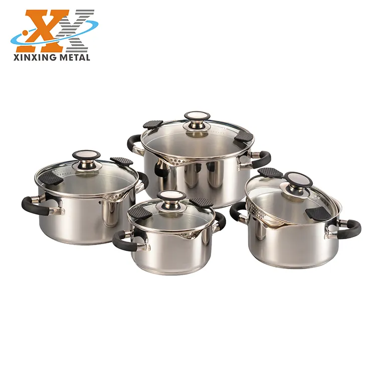 Set Peralatan Masak Stainless Steel, Set Panci Masak Pasta Mie Besar