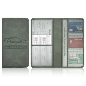 Étui pour <span class=keywords><strong>permis</strong></span> <span class=keywords><strong>de</strong></span> <span class=keywords><strong>conduire</strong></span> en cuir PU, organiseur <span class=keywords><strong>de</strong></span> documents d'immatriculation du véhicule, <span class=keywords><strong>porte</strong></span>-carte d'assurance automobile - Product Image 2