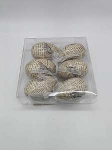 معلقة 6 بيضة عيد الفصح بنمط صحيفة ، 6 في صندوق - Product Image 3