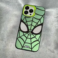 Coque de téléphone souple en TPU multi-couches Marvel Spider-Man pour iPhone 15 14 13 12 11 Pro Max XR XS 7 8 Plus, étui en silicone souple
