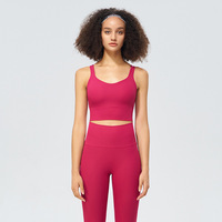 Nouveaux soutiens-gorge de sport pour femmes à haute élasticité et dos croisé, maillots de bain de plage triangulaires anti-choc pour femmes