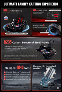 مصنع سرعة عالية الذهاب أسعار بطارية قوية الشباب الكهربائية مقعد واحد سباق الذهاب عربات الكبار الكارتينغ كارت السعر - Product Image 5