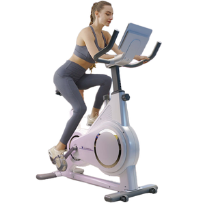 Kèm theo đầy đủ có thể sạc lại tập thể dục xe đạp để sử dụng nhà Màn hình hiển thị điện tử hệ thống phanh từ thép hoạt động yên tĩnh - Product Image 1