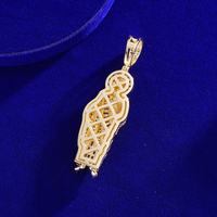 Pendentif religieux San Judas Tadeo de haute qualité, plaqué or 14k 18k, argent 925, 30 mm