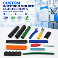 Poignée antidérapante souple et durable en plastique moulé par injection sur mesure OEM pour produits industriels et grand public
