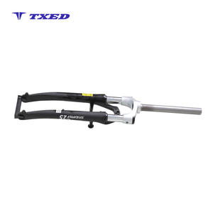 Forcella Anteriore Premium in Alluminio 700C Senza Filettatura con Supporti per Freni V - Finitura Argento Elegante - Product Image 3