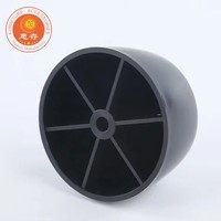 Pieds de canapé réglables en ABS noir pour petits meubles, décoration moderne pour l'extérieur et le salon
