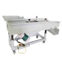 Machine de criblage vibratoire linéaire électrique compacte en acier inoxydable pour le criblage des graines de melon, des cacahuètes, du blé, du sel et du sésame