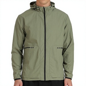 Wholesale Men's 100% Nylon Quick Dry Asymmetric Belt Men's Running <b>Track</b> <b>Jacket</b> Zip Workout Clothes Outdoor Sports Autumn - Product Image 3