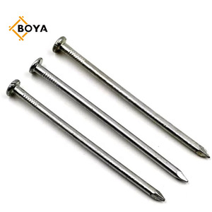 Haute qualité 2.5 pouces 2-1/2 prix par kg <span class=keywords><strong>fer</strong></span> inoxydable tête de gaufre clou commun dans un sac de 50 kg de fil d'acier d'usine - Product Image 4