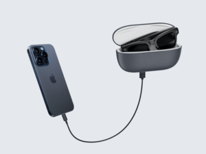 Lunettes Intelligentes M02 BT avec Appel Vocal, Fonction de Traduction IA, Caméra 8MP à Reconnaissance Automatique, Monture Métallique, Lunettes de Soleil d'Extérieur IPX-4 - Product Image 4