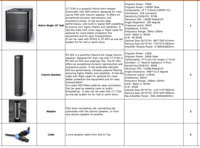 Subwoofer Activo de 15 Pulgadas + Sistema de Altavoces PA Activos de Columna Array de 2 Vías y 4x3, Sistema de Audio Estéreo de Alta Fidelidad, Altavoz de Array