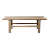 Table basse en bois d'orme recyclé de style antique chinois, design unique et intemporel, table basse pour salon de villa