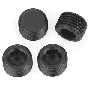 1/16 1/8 1/4 3/8 1/2 3/4 1 BSPT filetto maschio esagonale presa brugola tappo tubo acciaio inox SS304 - Product Image 2