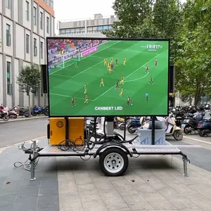 2880X1920mm All In One Package P4 Ecran Publicitaire Mobile Advertising Sign Trailer Display Panel Outdoor Led Screen For Sale