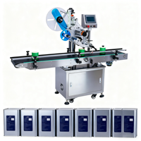 Machine d'étiquetage automatique de surface plane pour bouteilles carrées, sachets, emballages en verre - Haute efficacité, écran tactile