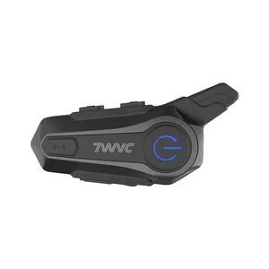 TWVC X1PlusIPX6防水2ライダー最大1000MヘルメットBluetoothヘッドセットオートバイインターホンキットインターホンオートバイ